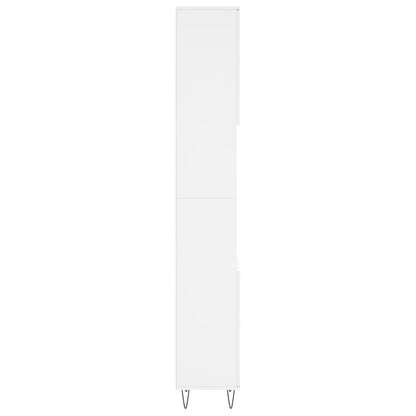 Bathroom Cabinet 30x30x190 cm Engineered Wood White