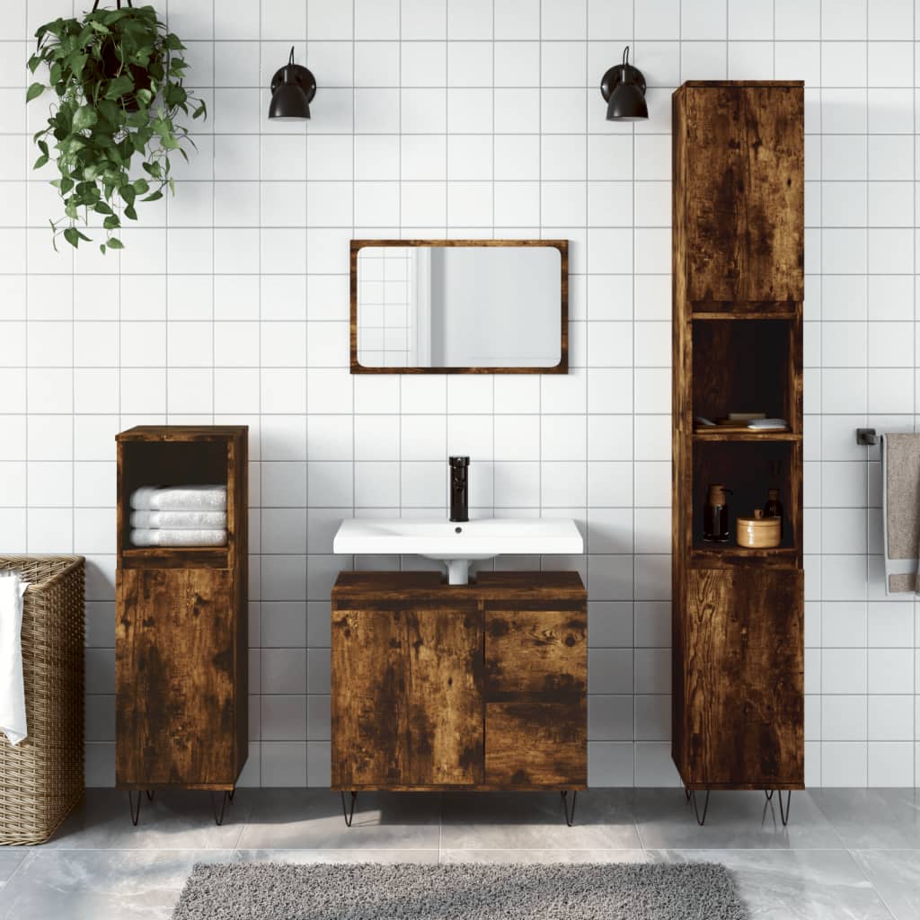 Bathroom Engineered Wood Smoked oak