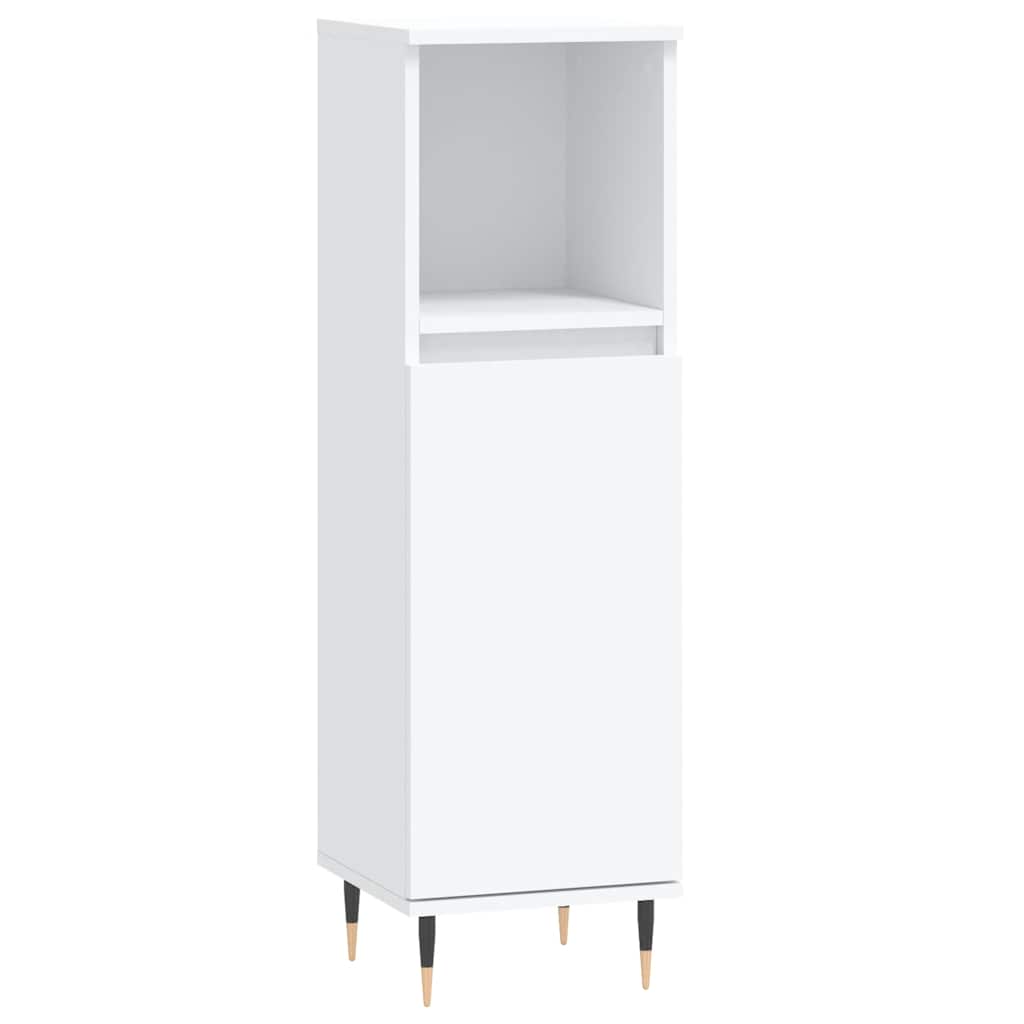 vidaXL Bathroom Cabinet White 30x30x100 cm Engineered Wood 2