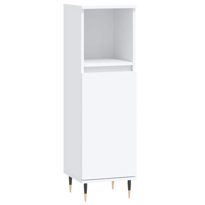 vidaXL Bathroom Cabinet White 30x30x100 cm Engineered Wood 2