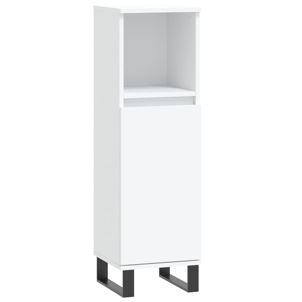 vidaXL Bathroom Cabinet White 30x30x100 cm Engineered Wood 2