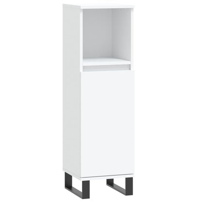 vidaXL Bathroom Cabinet White 30x30x100 cm Engineered Wood 2