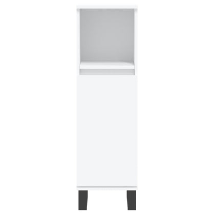 vidaXL Bathroom Cabinet White 30x30x100 cm Engineered Wood 6