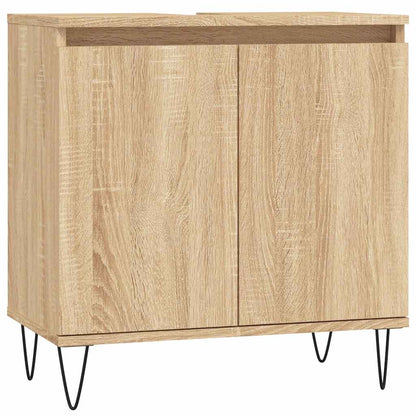 vidaXL Bathroom Cabinet Sonoma Oak 58x33x60 cm Engineered Wood 2