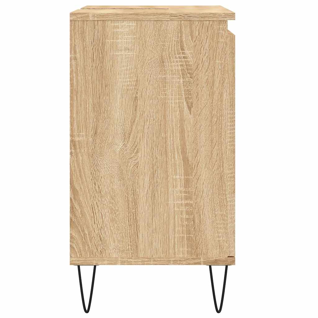 vidaXL Bathroom Cabinet Sonoma Oak 58x33x60 cm Engineered Wood 6