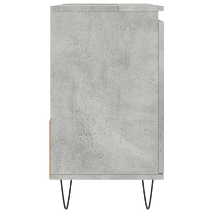 vidaXL Bathroom Cabinet Concrete Grey 65x33x60 cm Engineered Wood 6