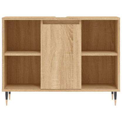 vidaXL Bathroom Cabinet Sonoma Oak 80x33x60 cm Engineered Wood 6