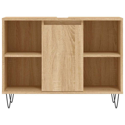 vidaXL Bathroom Cabinet Sonoma Oak 80x33x60 cm Engineered Wood 5