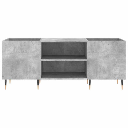 vidaXL Record Cabinet Concrete Grey 121x38x48 cm Engineered Wood 4