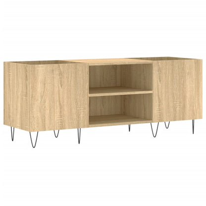 vidaXL Record Cabinet Sonoma Oak 121x38x48 cm Engineered Wood 2