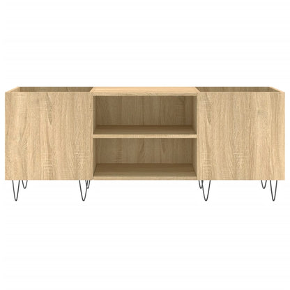 vidaXL Record Cabinet Sonoma Oak 121x38x48 cm Engineered Wood 4