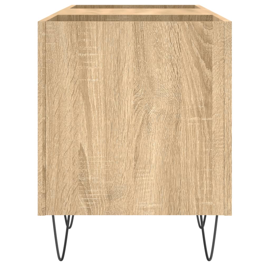 vidaXL Record Cabinet Sonoma Oak 121x38x48 cm Engineered Wood 5