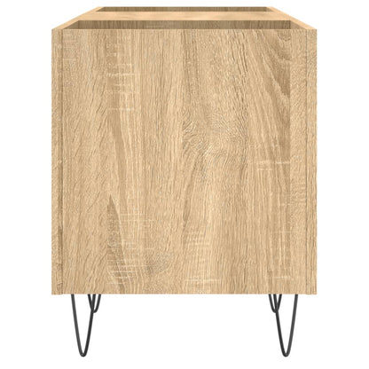 vidaXL Record Cabinet Sonoma Oak 121x38x48 cm Engineered Wood 5