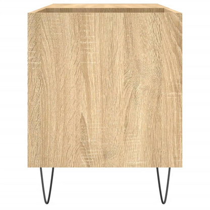 vidaXL Record Cabinet | Sonoma oak | Engineered wood, iron | Medium | Storage 5