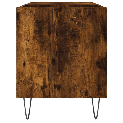 vidaXL Record Cabinet Smoked Oak 85x38x48 cm Engineered Wood 5