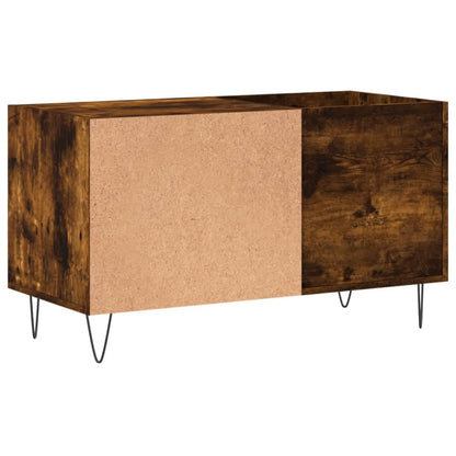 vidaXL Record Cabinet Smoked Oak 85x38x48 cm Engineered Wood 6