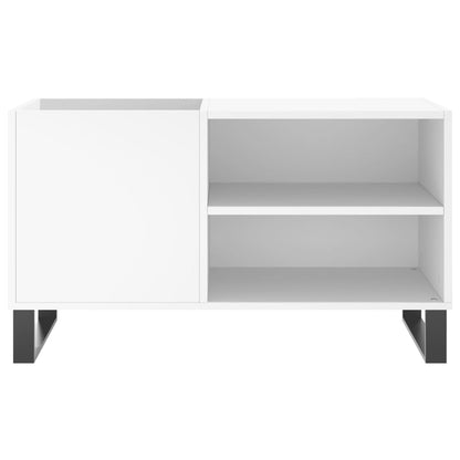 vidaXL Record Cabinet | White | Engineered Wood, Iron | Medium 4