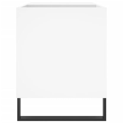 vidaXL Record Cabinet | White | Engineered Wood, Iron | Medium 5