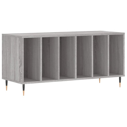 vidaXL Record Cabinet Grey Sonoma 100x38x48 cm Engineered Wood 2