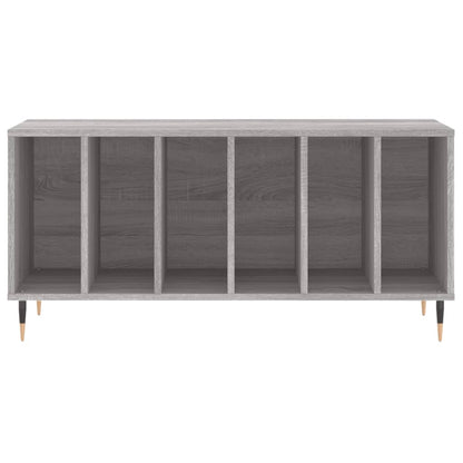 vidaXL Record Cabinet Grey Sonoma 100x38x48 cm Engineered Wood 4