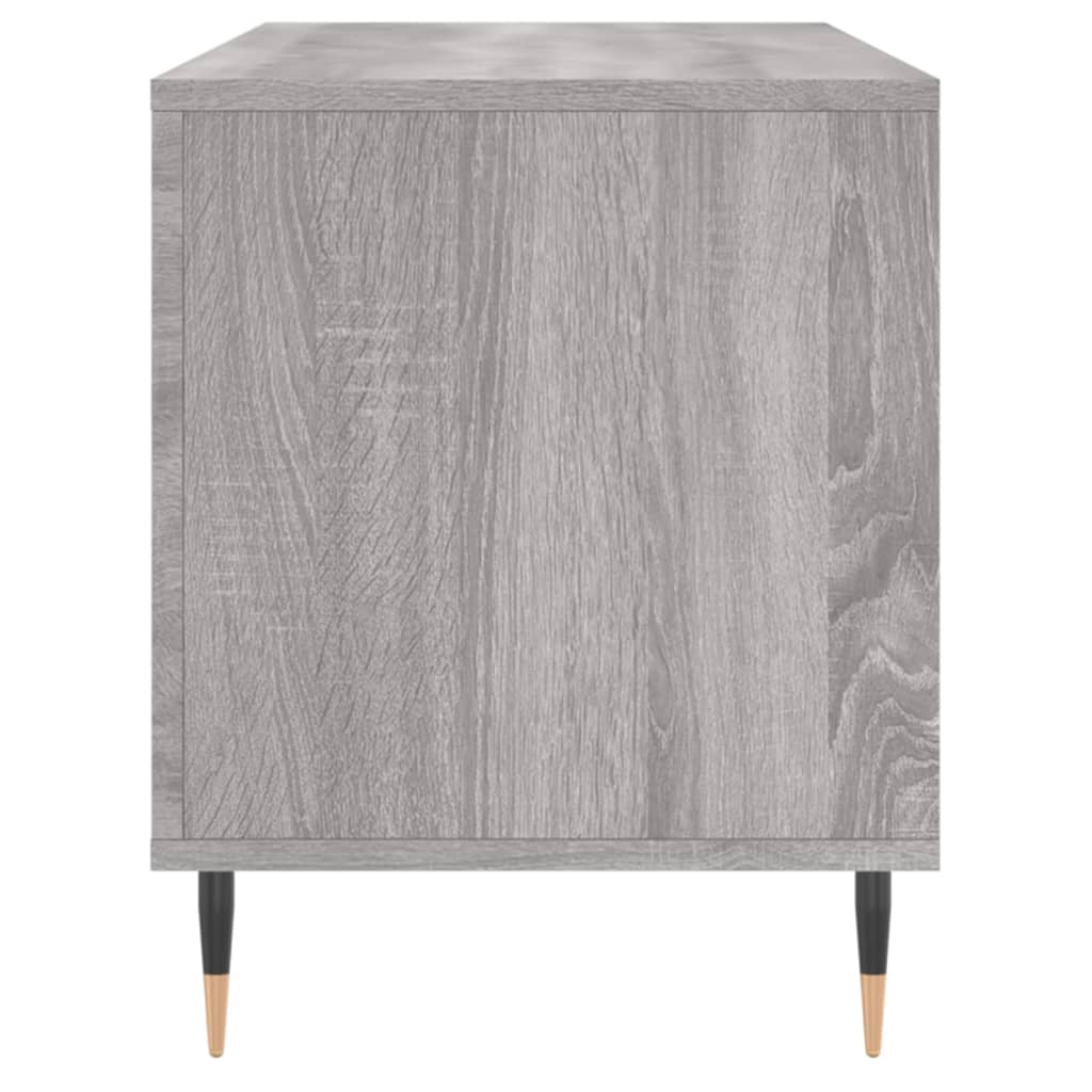 vidaXL Record Cabinet Grey Sonoma 100x38x48 cm Engineered Wood 5