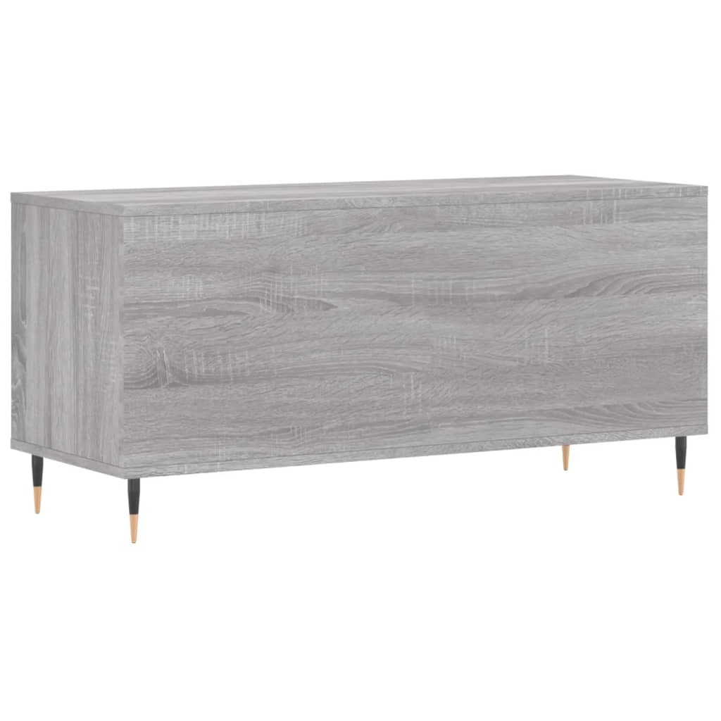 vidaXL Record Cabinet Grey Sonoma 100x38x48 cm Engineered Wood 6