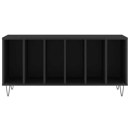 vidaXL Record Cabinet Black 100x38x48 cm Engineered Wood 4