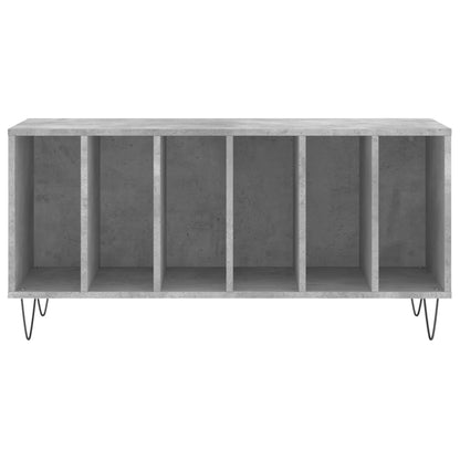 vidaXL Record Cabinet Concrete Grey 100x38x48 cm Engineered Wood 4
