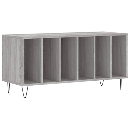 vidaXL Record Cabinet Grey Sonoma 100x38x48 cm Engineered Wood 2