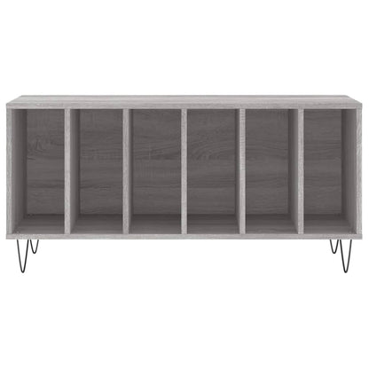 vidaXL Record Cabinet Grey Sonoma 100x38x48 cm Engineered Wood 4