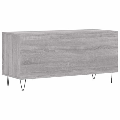 vidaXL Record Cabinet Grey Sonoma 100x38x48 cm Engineered Wood 6