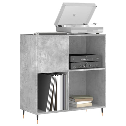 vidaXL Record Cabinet Concrete Grey 84.5x38x89 cm Engineered Wood 3