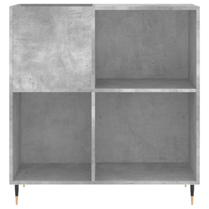 vidaXL Record Cabinet Concrete Grey 84.5x38x89 cm Engineered Wood 4