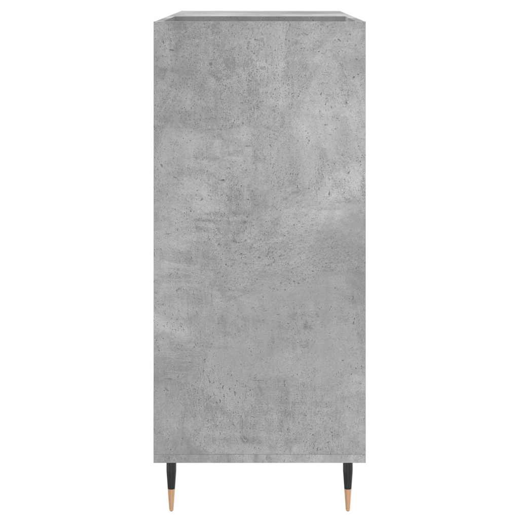 vidaXL Record Cabinet Concrete Grey 84.5x38x89 cm Engineered Wood 5