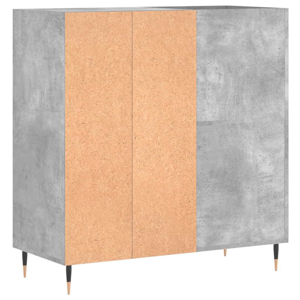 vidaXL Record Cabinet Concrete Grey 84.5x38x89 cm Engineered Wood 6
