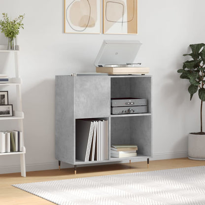 vidaXL Record Cabinet Concrete Grey 84.5x38x89 cm Engineered Wood 1
