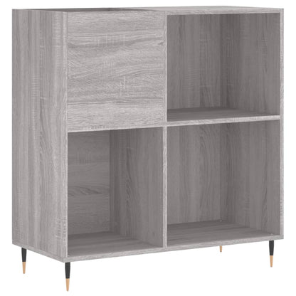 vidaXL Record Cabinet Grey Sonoma 84.5x38x89 cm Engineered Wood 2