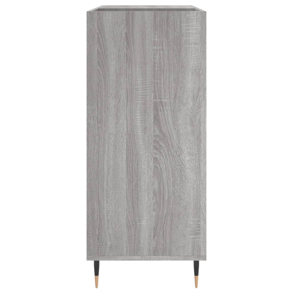 vidaXL Record Cabinet Grey Sonoma 84.5x38x89 cm Engineered Wood 5