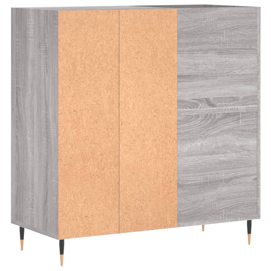 vidaXL Record Cabinet Grey Sonoma 84.5x38x89 cm Engineered Wood 6