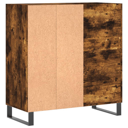 vidaXL Record Cabinet Smoked Oak 84,5x38x89 cm Engineered Wood 4