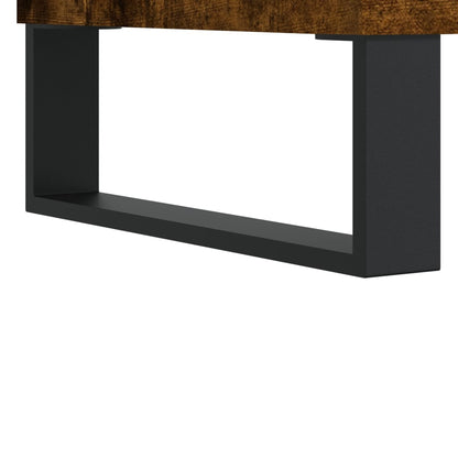 vidaXL Record Cabinet Smoked Oak 84,5x38x89 cm Engineered Wood 6
