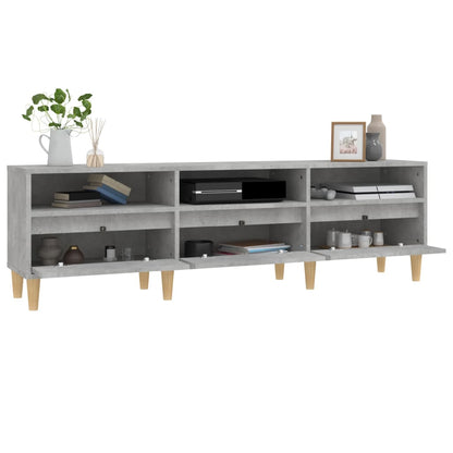 vidaXL TV Cabinet Concrete Grey 150x30x44.5 cm Engineered Wood 5