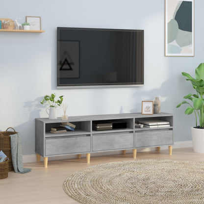 vidaXL TV Cabinet Concrete Grey 150x30x44.5 cm Engineered Wood 1