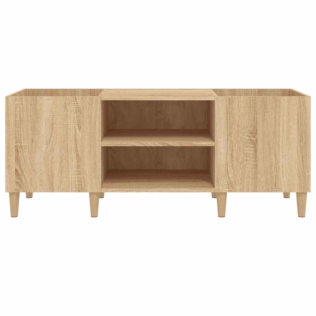 vidaXL Record Cabinet Sonoma Oak 121x38x48 cm Engineered Wood 5