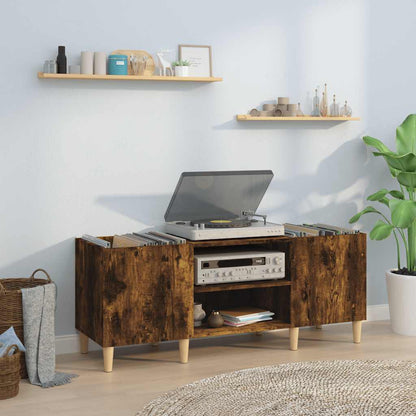 Record Cabinet Engineered Wood Smoked oak 121 x 38 x 48 cm