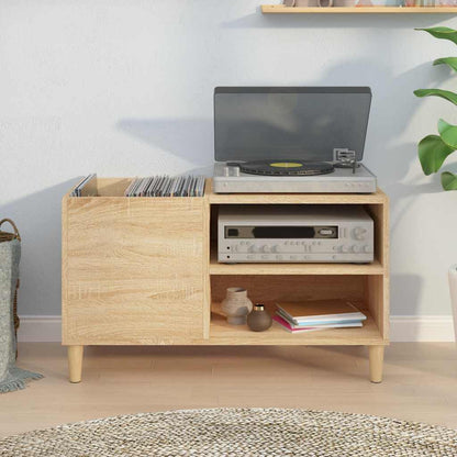 vidaXL Record Cabinet Sonoma Oak 84.5x38x48 cm Engineered Wood 3