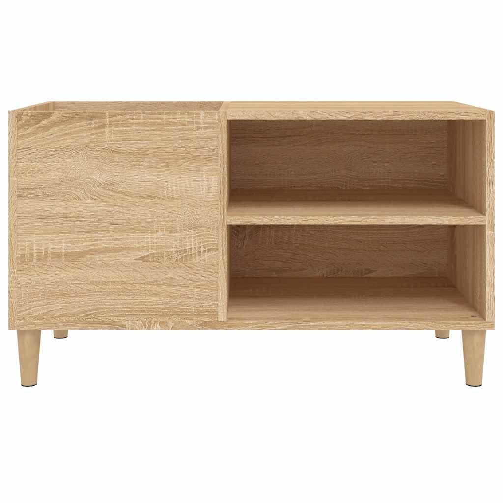 vidaXL Record Cabinet Sonoma Oak 84.5x38x48 cm Engineered Wood 5
