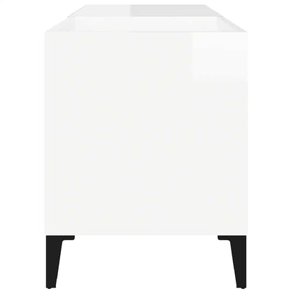 vidaXL Record Cabinet High Gloss White 84,5x38x48 cm Engineered Wood 5