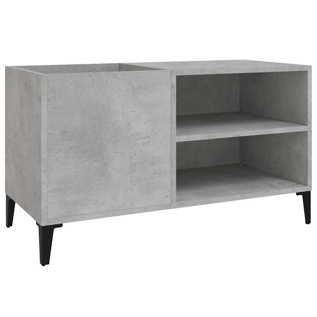 vidaXL Record Cabinet Concrete Grey 84,5x38x48 cm Engineered Wood 2