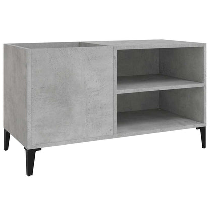 vidaXL Record Cabinet Concrete Grey 84,5x38x48 cm Engineered Wood 2